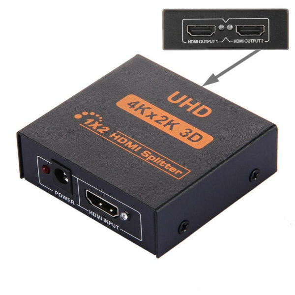 SE-L79 4k x 2K UHD 1 x 2 Port HDMI Splitter