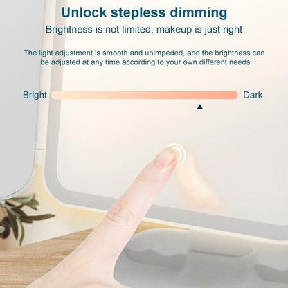 Wolulu AS-51021 Rechargeable 76 LED Makeup Mirror With Three lighting Modes