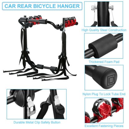 JG512 Bicycle Carrier Rack Rear Boot Mount For Car/SUV/Sedan/Hatchback