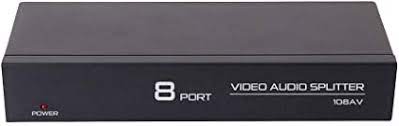 XF0308 8 Port Video Audio Splitter AV-108