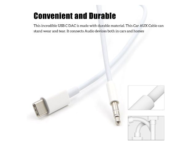 USB Type-C to 3.5mm Stereo Audio Cable