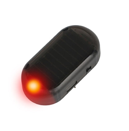 Rechargeable Solar Powered Warning Light Red Burglar Alarm