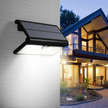 LED Solar Foldable Wall Light Outdoor Solar Powered Sunlight Waterproof PIR Motion Sensor Street Light For Garden Decoration