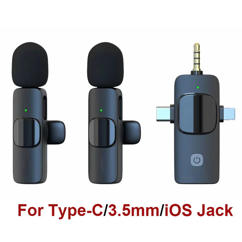 Wireless Lavalier Microphone for Recording YouTube, Facebook, TikTok,Vlog