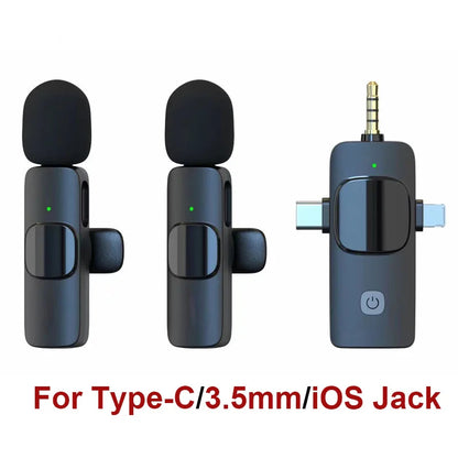 Wireless Lavalier Microphone for Recording YouTube, Facebook, TikTok,Vlog