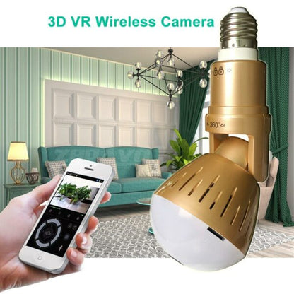 V16 Fisheye E27 Bulb Panaromic Wifi Camera V380 Pro App