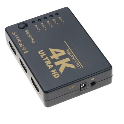 4K Switch HDMI-compatible Switch 1 Input 5 Output HUB with IR Remote Control