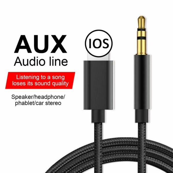 Aerbes AB-S671-i IOS to 3.5 Aux Audio Cable