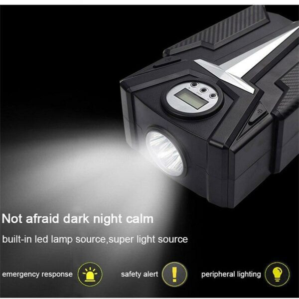 JG1399-1 12V Portable Car Air Pump Compressor For Motorcycles Bicycles And Car Accessories