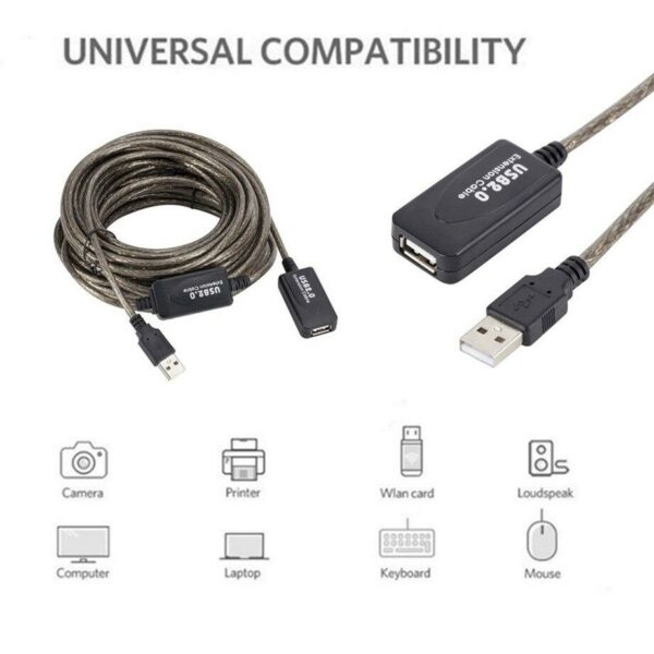 SE-L112 20M USB2.0 Male to Female Active Repeater Extension