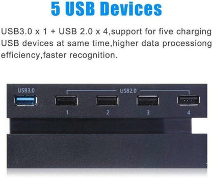 PS4 USB Hub With 5-Port High Speed