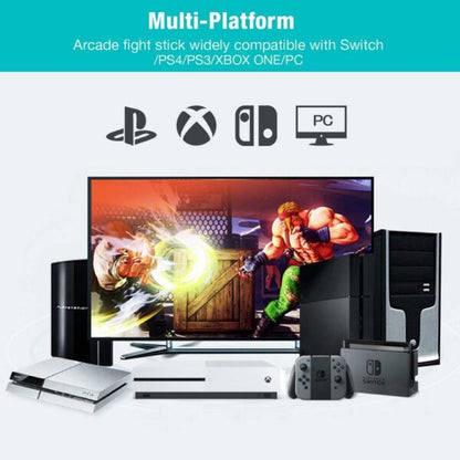 PXN-0082 Mini Fighting Arcade Joystick For PC/PS3/PS4/Xbox One/Switch