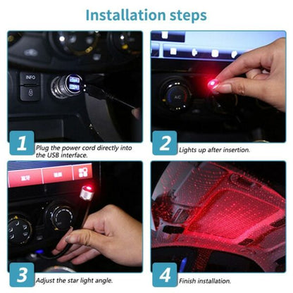 Portable USB Starry Projector LED Car Interior Laser Light