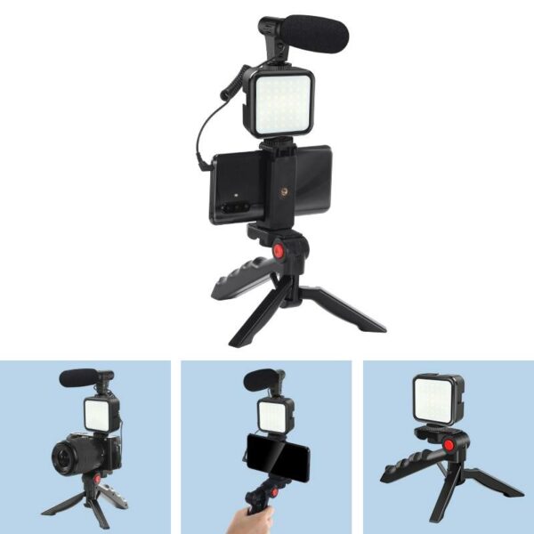 AY-49 Super Electronics Professional Vlogging Video Shooting Kit With Mini Tripod