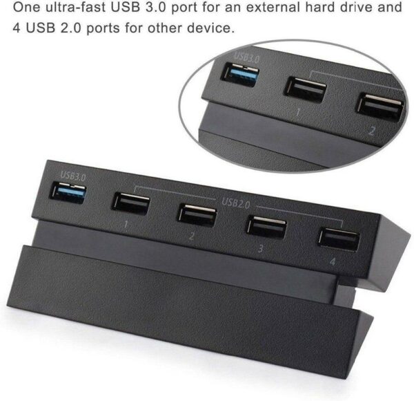 PS4 USB Hub With 5-Port High Speed