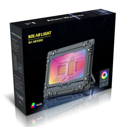 MJ-AW500C Solar Powered Flood Light RGB 500W