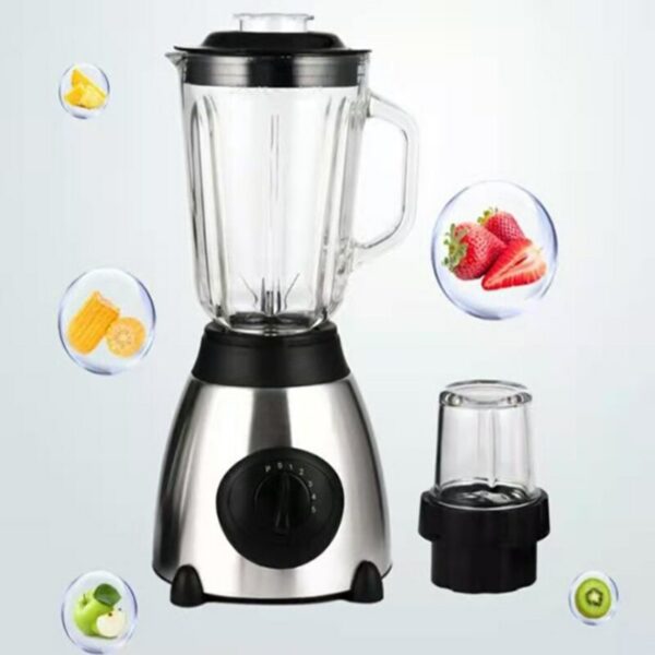 JG-166 2 IN 1 Blender Ice Crusher Stainless Steel