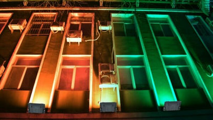 MJ-AW500C Solar Powered Flood Light RGB 500W