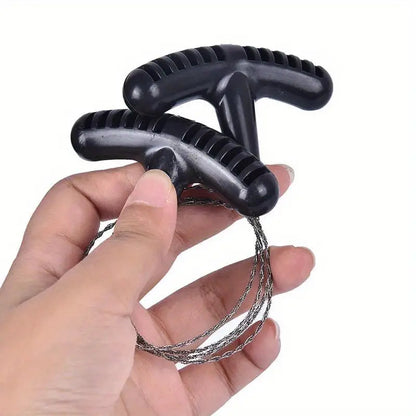 Manual Hand Steel Travel Tools, Outdoor Camping Hiking Rope Chain Saw, Practical Portable Emergency Survival Gear Steel Wire Kits