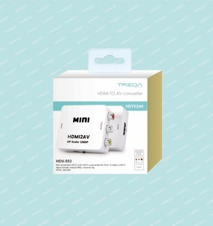 Treqa HDV-553 HDMI to AV (RCA) Converter 1080p