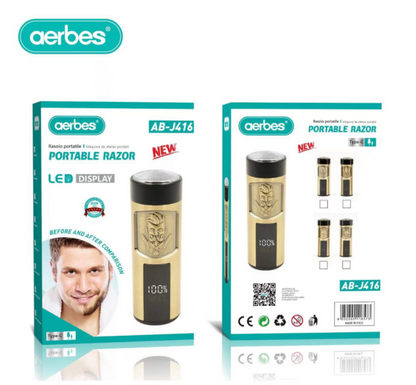 Aerbes AB-J416 Portable Shaver With Digital Display