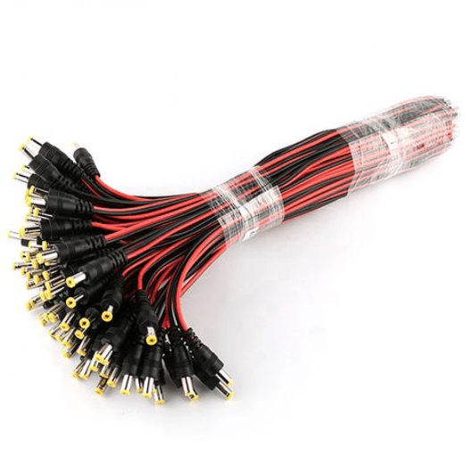 DC Power Cord 5.5 x 2.1mm Male Pack of 100