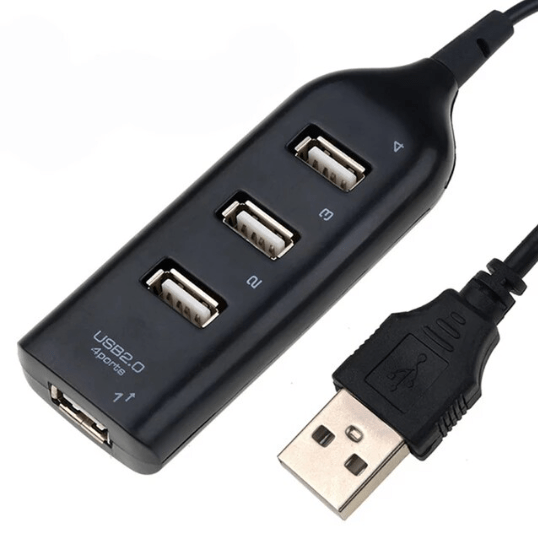 USB 4 Port Multi Hub Expansion Panel Adapter