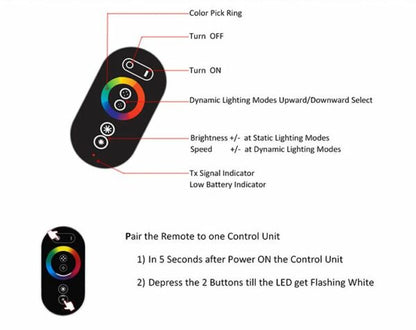 Aerbes AB-Z1095 Low Voltage LED 6 Key Touch Controller