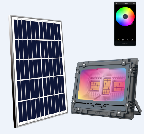 MJ-AW60 Solar Powered Floodlight RGB 60W