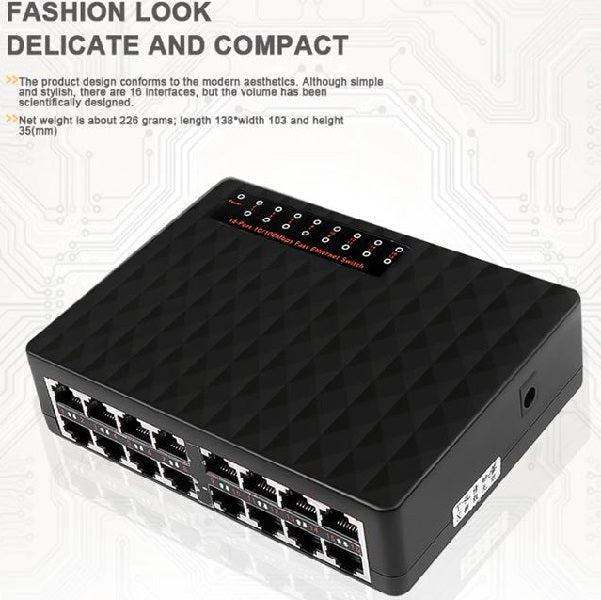 Soho Mini 16 Port Ethernet Switch