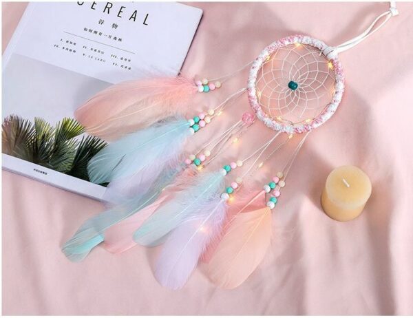 SE-129 LED Feather Dream Catcher