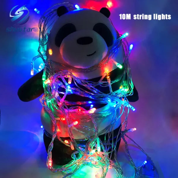 LED Inter-Connecting Clear Cable Fairy Light RGB 10M