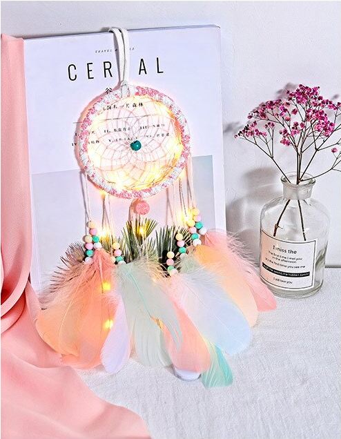 SE-129 LED Feather Dream Catcher