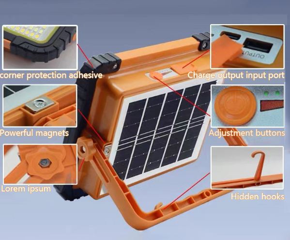 Aerbes AB-TA215 Solar Powered Multifunctional LED Light Doubles As Power Bank
