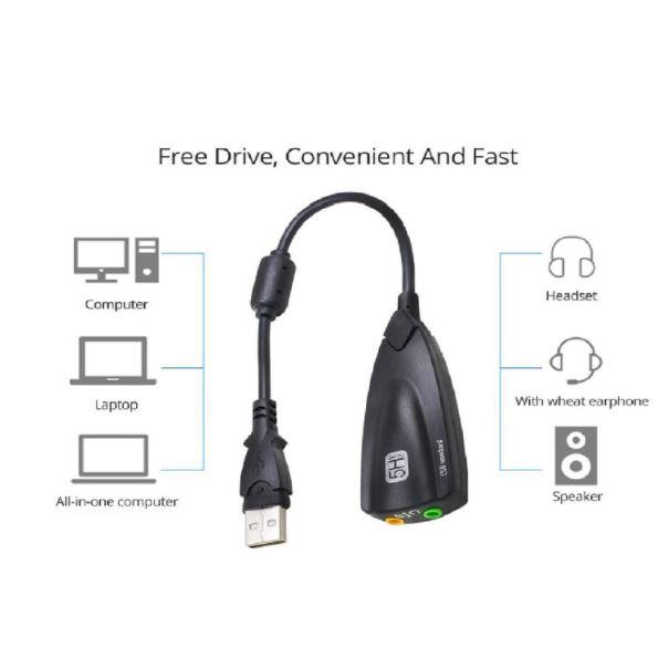 7.1 USB 5HV2 Sound Card