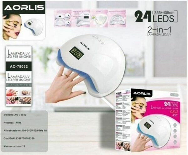 Aorlis AO-78032 LED UV Nail Polish Lamp 48W