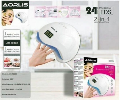 Aorlis AO-78032 LED UV Nail Polish Lamp 48W