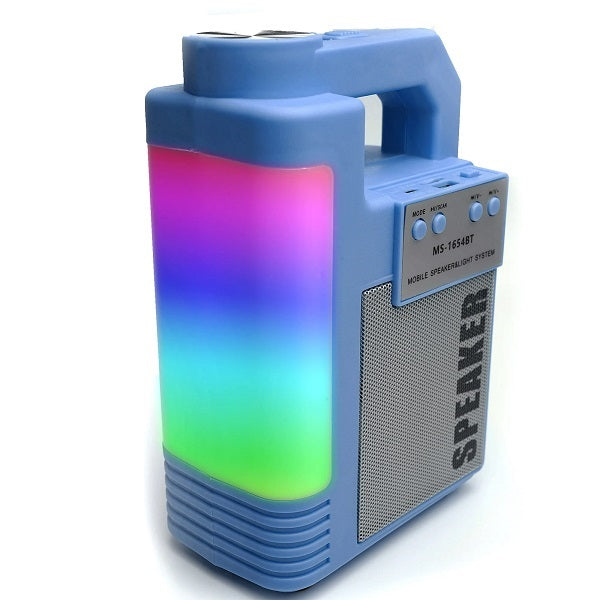 AB-D396 RGB Multimedia Bluetooth Speaker With USB/SD/FM Radio MS-1654BT