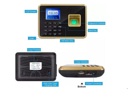 JG312 Standalone Fingerprint Time Clock