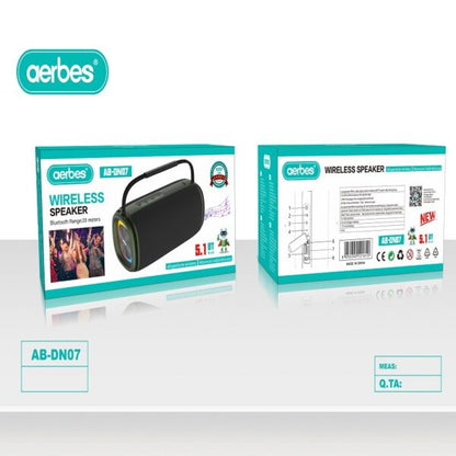 Aerbes AB-DN07 Wireless Bluetooth 5.1 RGB Speaker With Handle