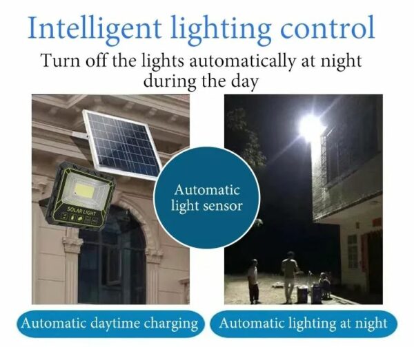 FA-GTX-60W Solar Powered Flood Light With Solar Panel & Remote Control
