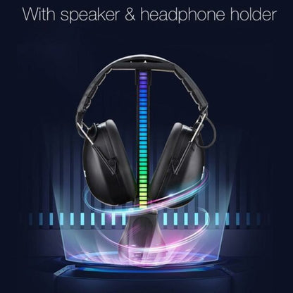 XF0800 RGB Sound Pickup Light Speaker, With /Without Headset Stand Mount T-15