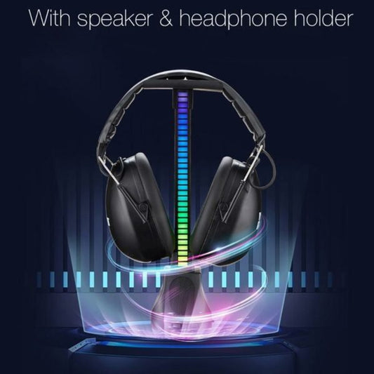 XF0800 RGB Sound Pickup Light Speaker, With /Without Headset Stand Mount T-15