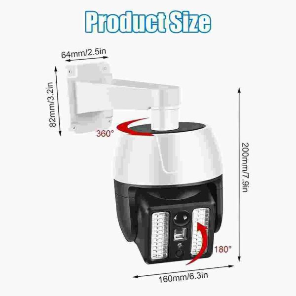 FA-5118-2 2 in 1 Solar Sensor Dummy Camera Wall Light With Remote Control