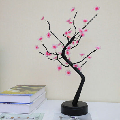 D-5 36 LED Cherry Blossom Tree Lamp With Base DC USB / Battery Operated