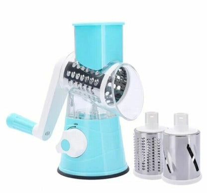 Aorlis AO-78331 Multi-Shredder Tabletop Drum Grater with 3 Interchangeable Drums