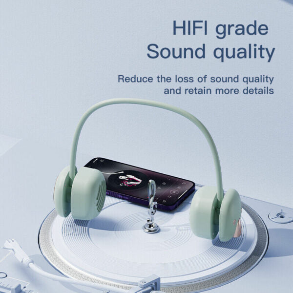 T5 USB Rechargeable Over Neck Bluetooth Speaker With Flashlight