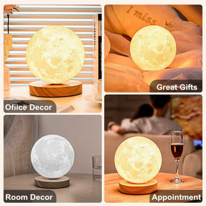 3D Rotating Moon Lamp With Remote Control 18cm