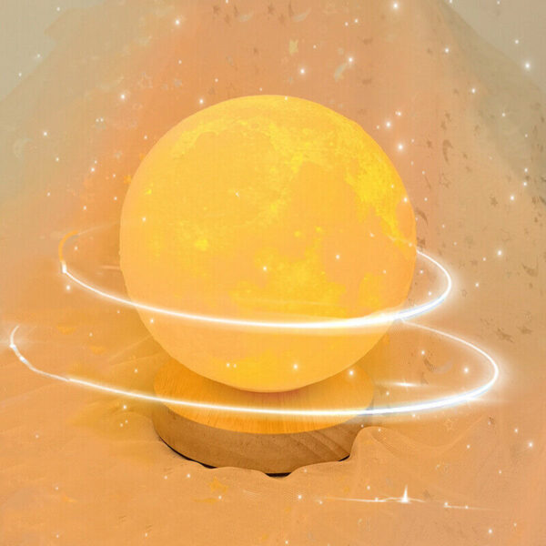 3D Rotating Moon Lamp With Remote Control 18cm