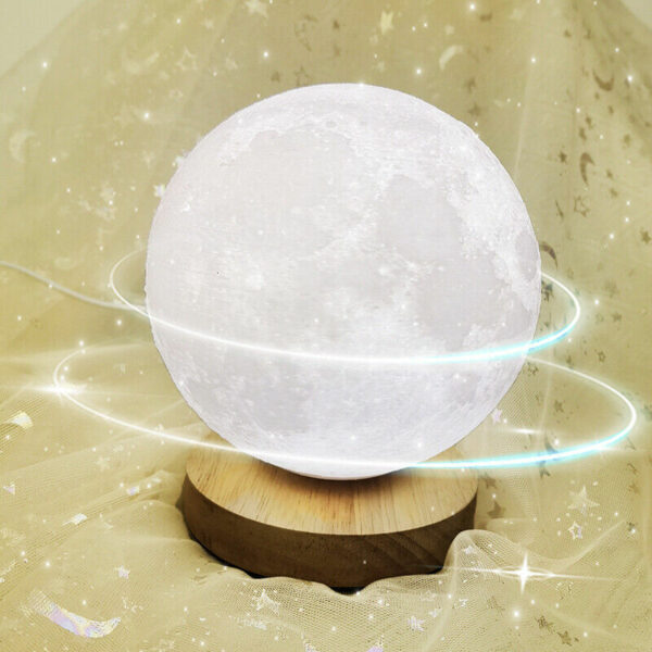 3D Rotating Moon Lamp With Remote Control 18cm